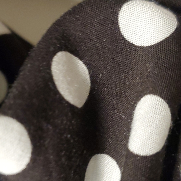 ROMACCI Black & White pocka dot shirt with ruffle arms - Picture 4 of 12